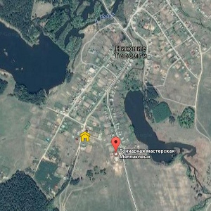 Карта Google - Нижние Таволги